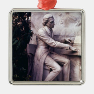 Ornement Carré Argenté Monument à Frederic Chopin