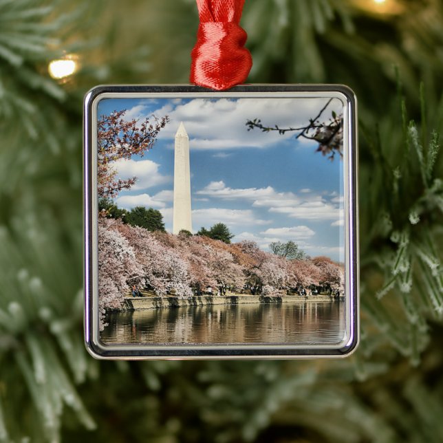 Ornement Carré Argenté Monuments | Memorial (Arbre)