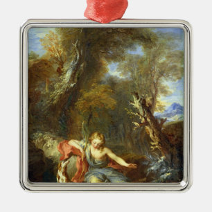 Ornement Carré Argenté Narcisse, 1728