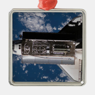 Ornement Carré Argenté Navette spatiale Atlantis 2
