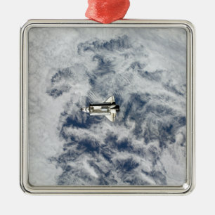 Ornement Carré Argenté Navette spatiale Endeavor 11