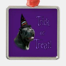 Ornement Carré Argenté Neapolitain Mastiff Trick