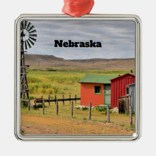 Ornement Carré Argenté Nebraska, scenic landscape photograph, 