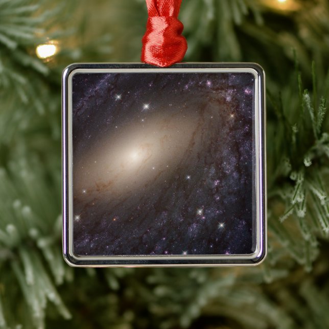 Ornement Carré Argenté Ngc 6744, 30 Millions D'Années-Lumières. (Arbre)