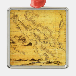 Ornement Carré Argenté NicaraguaPanoramic MapNicaragua