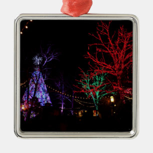 Ornement Carré Argenté Noël à Silver Dollar City