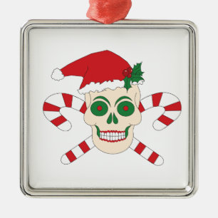 Ornement Carré Argenté Ordre de Creepy Christmas