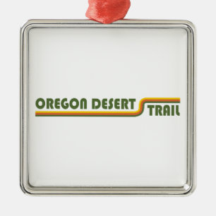 Ornement Carré Argenté Oregon Desert Trail