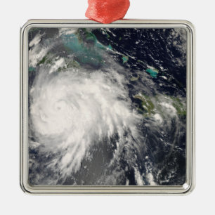 Ornement Carré Argenté Ouragan Gustav sur Jamaïque 2