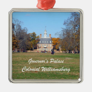 Ornement Carré Argenté Palais du Gouverneur, Colonial Williamsburg