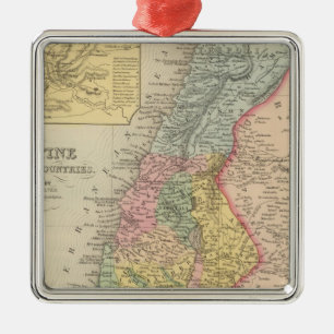 Ornement Carré Argenté Palestine et pays voisins 2