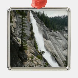 Ornement Carré Argenté Parc national du Nevada Falls at Yosemite