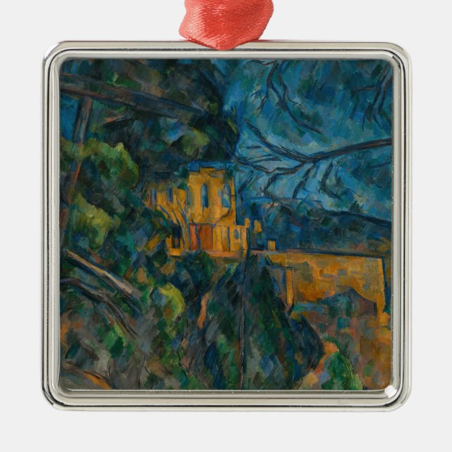 Ornement Carré Argenté Paul Cezanne - Château Noir (Devant)