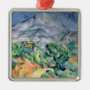 Ornement Carré Argenté Paul Cezanne   Mont Sainte-Victoire, 1900