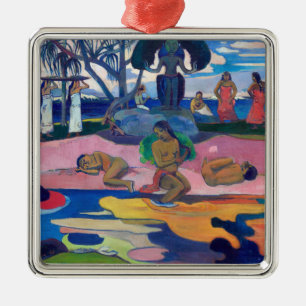 Ornement Carré Argenté Paul Gauguin - Jour du Dieu / Mahana no atua