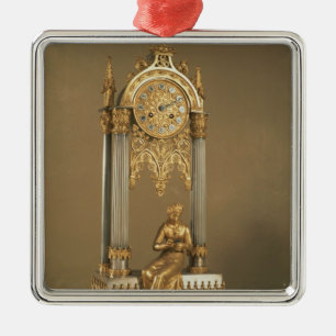 Ornement Carré Argenté Pendule De Paris, c.1830