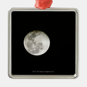 Ornement Carré Argenté Pleine lune