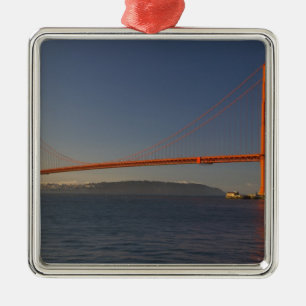 Ornement Carré Argenté Pont Golden Gate et San Francisco 5