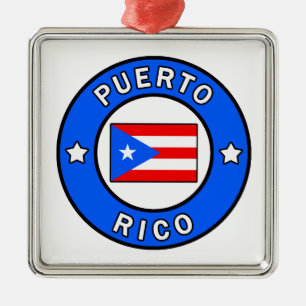 Ornement Carré Argenté Porto Rico