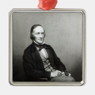 Ornement Carré Argenté Portrait de monsieur Richard Owen