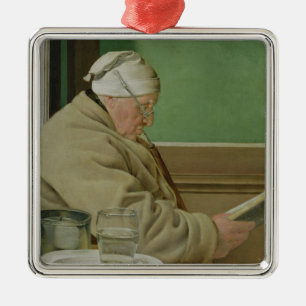 Ornement Carré Argenté Portrait du juge Jacob plus sauvage, 1819