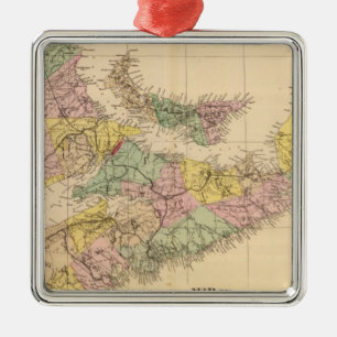 Ornement Carré Argenté Provinces maritimes