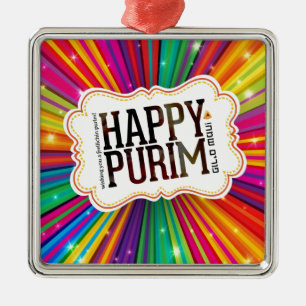 Ornement Carré Argenté purin heureux