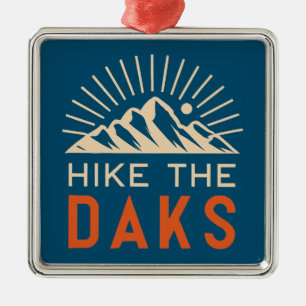 Ornement Carré Argenté Randonnée Les Daks Sunburst