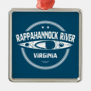 Ornement Carré Argenté Rappahannock River, Virginie