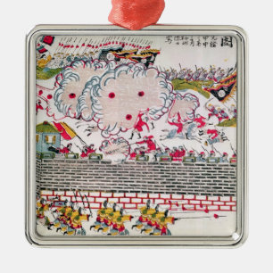 Ornement Carré Argenté Recapture de Bac Ninh