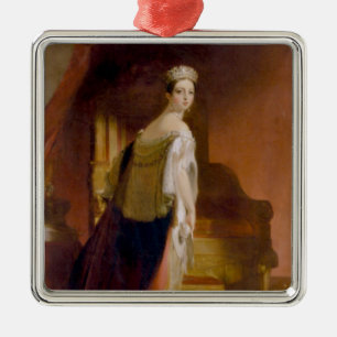 Ornement Carré Argenté Reine Victoria (par Thomas Sully)