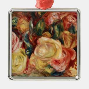 Ornement Carré Argenté Rose (1912) par Pierre-Auguste Renoir