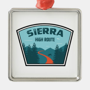 Ornement Carré Argenté Route élevée de Sierra