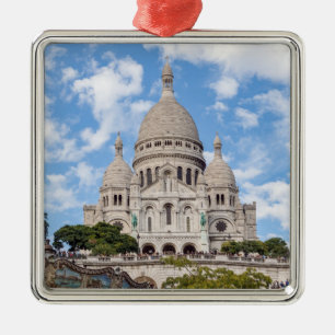 Ornement Carré Argenté Sacré Coeur sur Montmartre - Paris, France