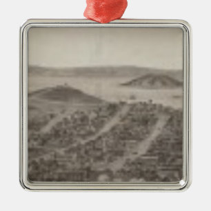 Ornement Carré Argenté San Francisco, 1862 de la colline russe