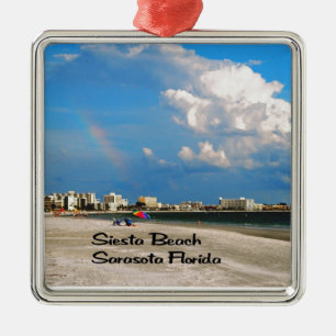 Ornement Carré Argenté Sarasota la Floride