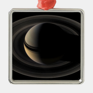 Ornement Carré Argenté Saturne 3