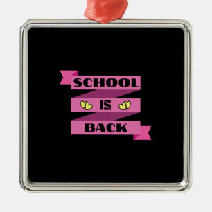 Ornement Carré Argenté School Is Back