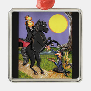 Ornement Carré Argenté Sleepy Hollow Ichabod Échange de contremaître sans