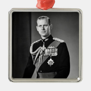 Ornement Carré Argenté Souvenir du prince Philip 1921-2021