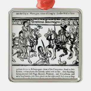 Ornement Carré Argenté Sovereign aimable, c.1631