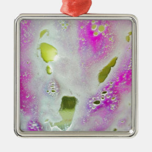 Ornement Carré Argenté Station de lavage I