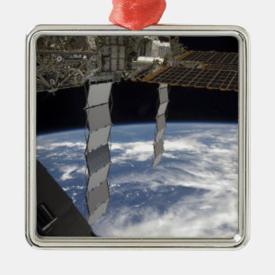 Ornement Carré Argenté Station Spatiale Internationale 7