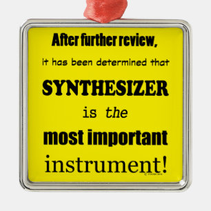 Ornement Carré Argenté Synthétiseur Instrument le plus important