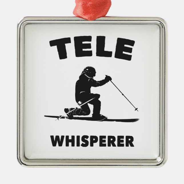 Ornement Carré Argenté Tele Whisperer (Devant)