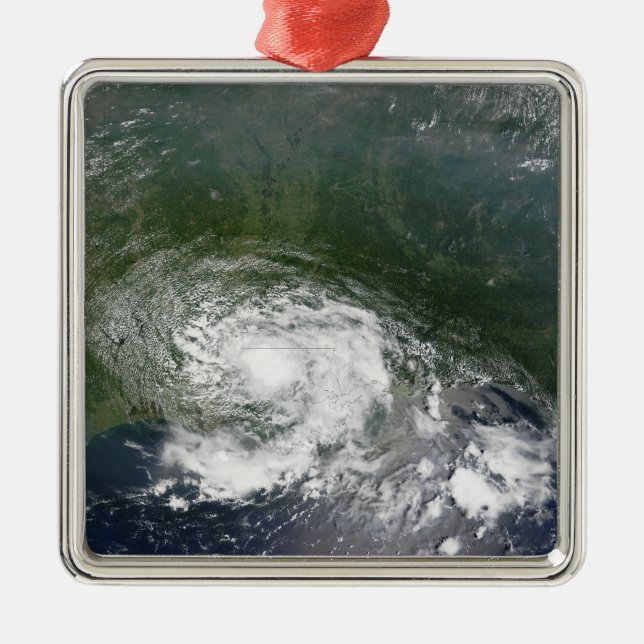 Ornement Carré Argenté Tempête tropicale Bertha (Devant)