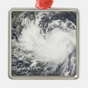 Ornement Carré Argenté Tempête tropicale Chanchu 2