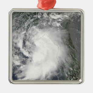 Ornement Carré Argenté Tempête tropicale Claudette