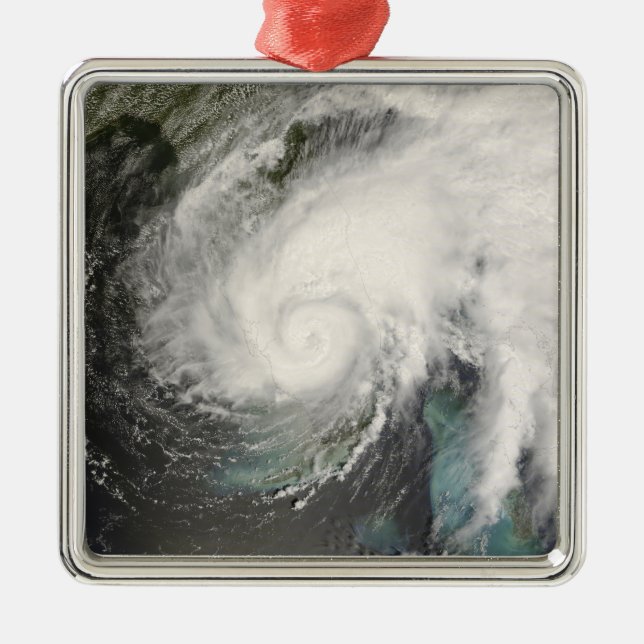 Ornement Carré Argenté Tempête tropicale Fay (Devant)