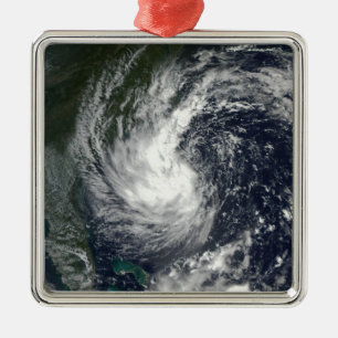 Ornement Carré Argenté Tempête tropicale Gustav 2